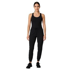 Athleta Women's Black Jogger Pants Ruched Ankles, Size 4